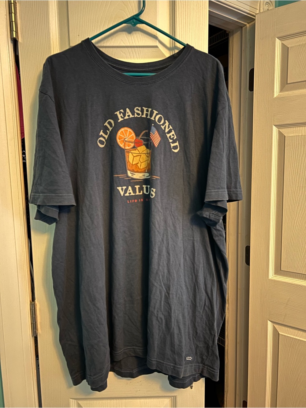 Life Is Good Navy Short-Sleeve 'Old Fashioned' Graphic Tee